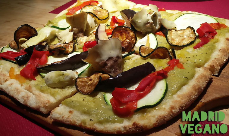 Kilómetros de Pizza incorpora una pizza vegana en su carta