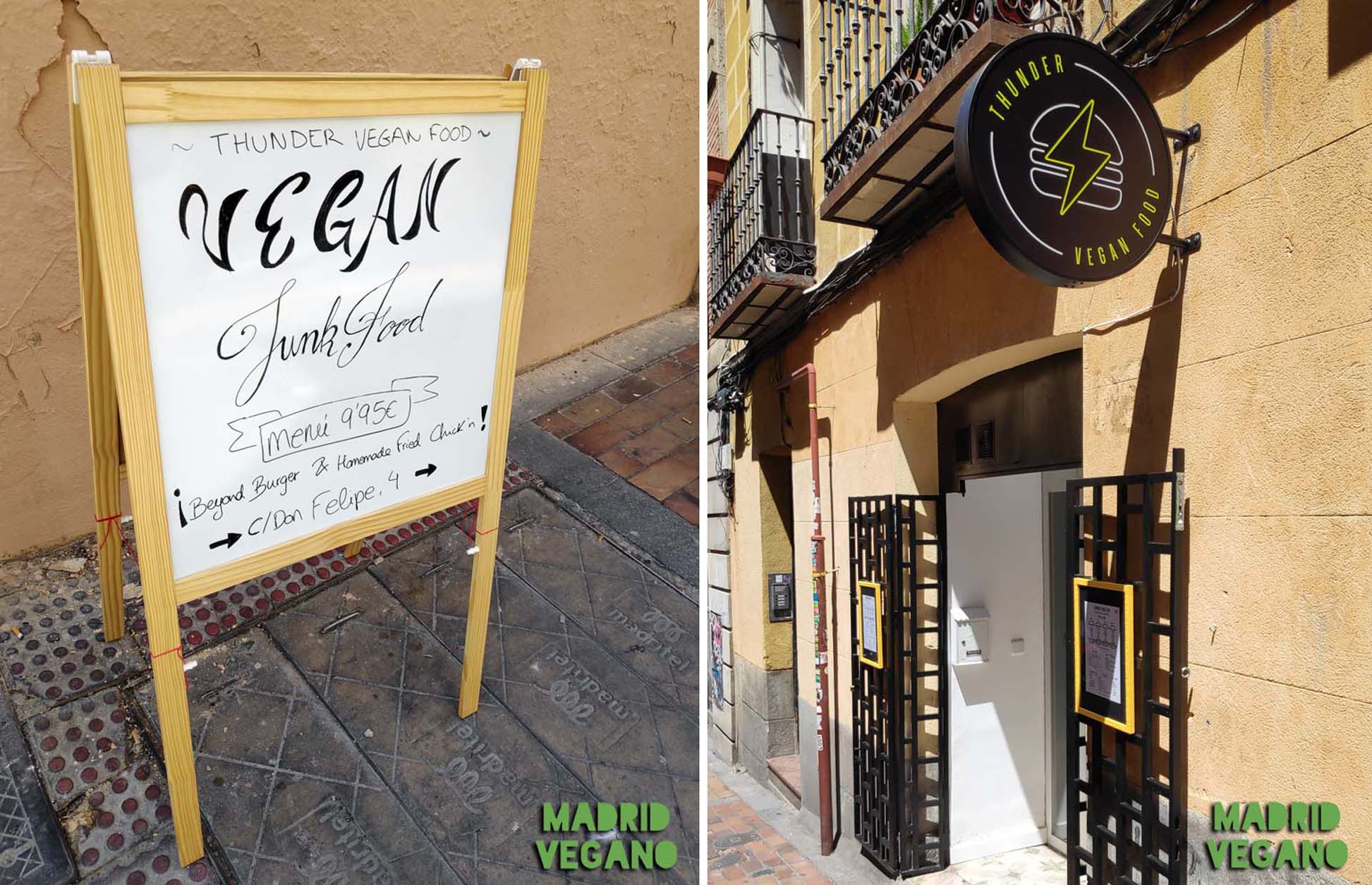 Thunder Vegan Food, fast food vegana en Malasaña