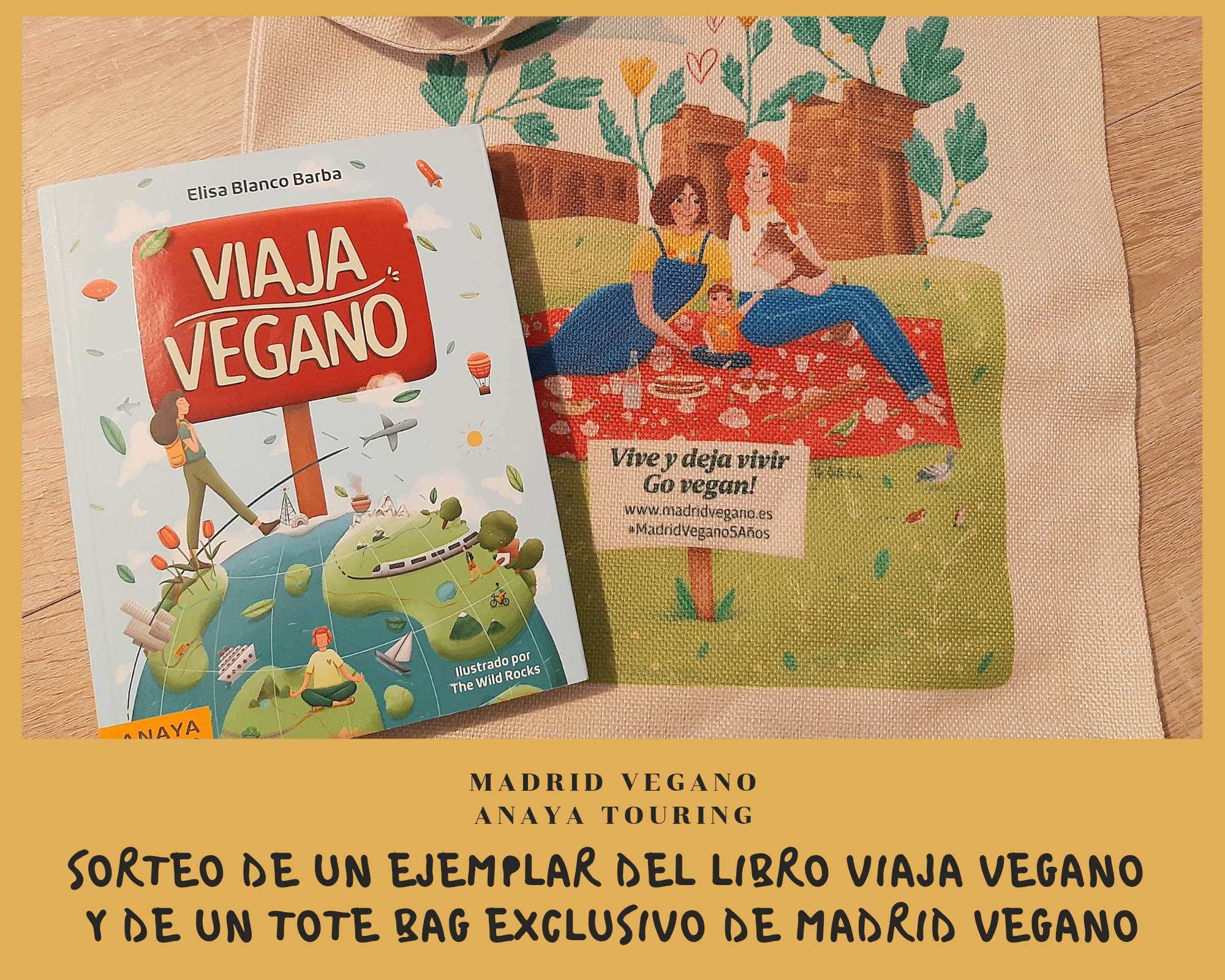 Sorteo del libro Viaja Vegano por el Día Internacional del Libro