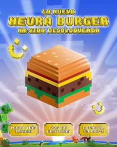Heura lanza su nueva hamburguesa en Minecraft