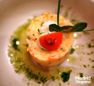 Cena vegana en Navidad 2025