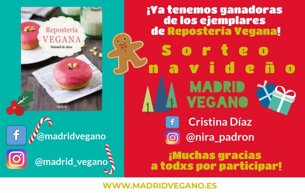 Sorteo navideño: Gana un ejemplar firmado de Repostería vegana (finalizado)