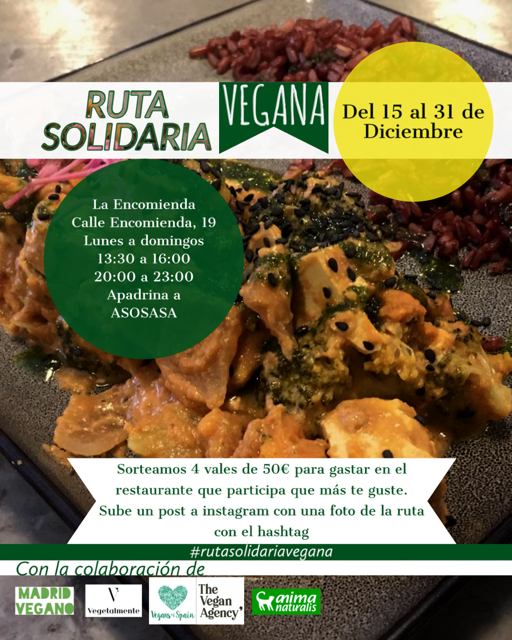 Guía de la ruta solidaria vegana en Madrid