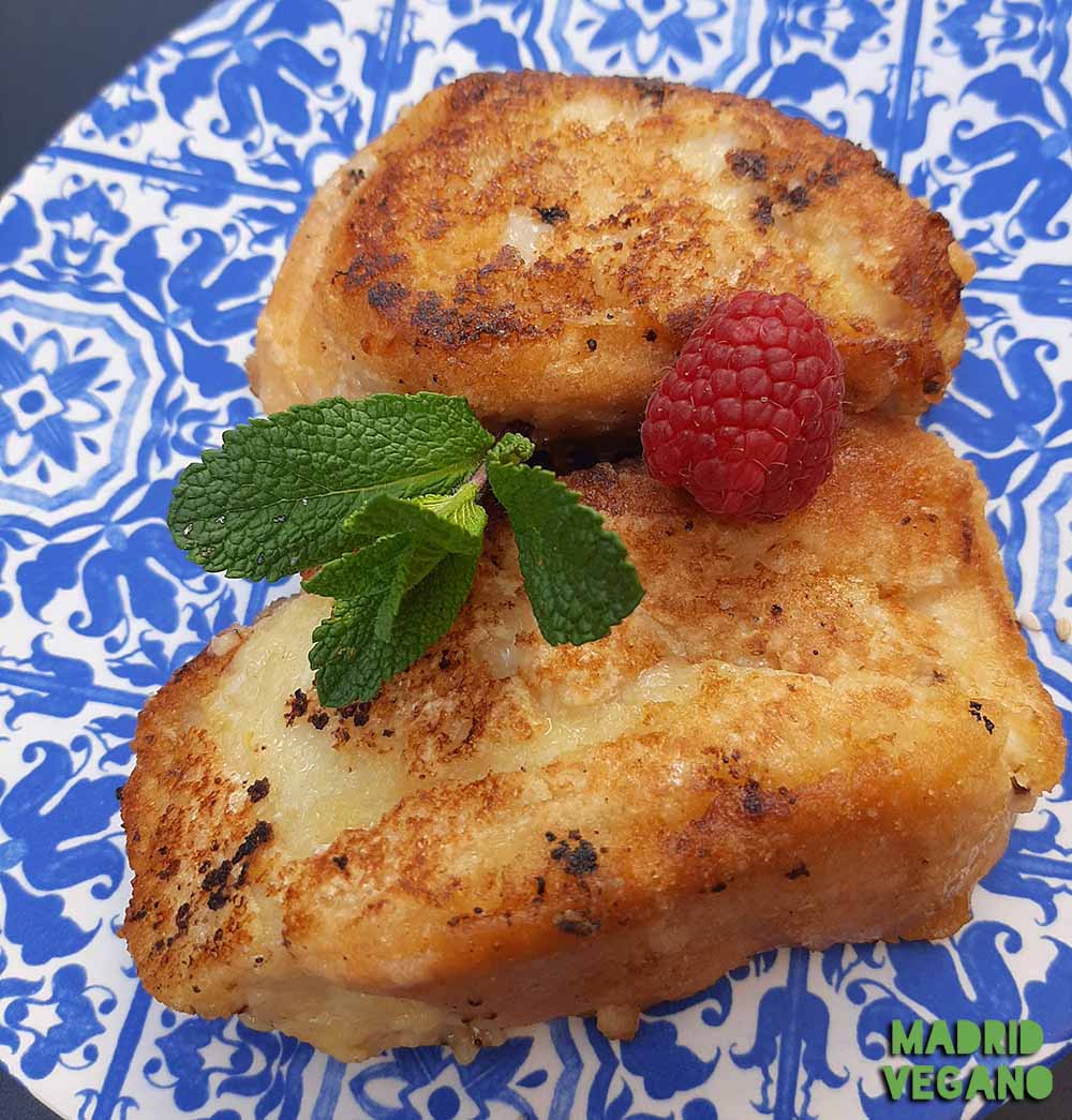 Torrijas veganas en Madrid