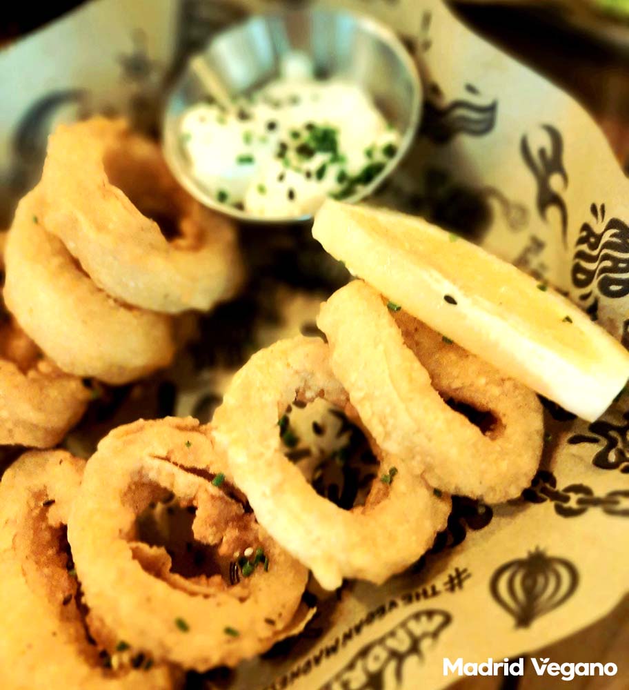 Calamares veganos en Madrid