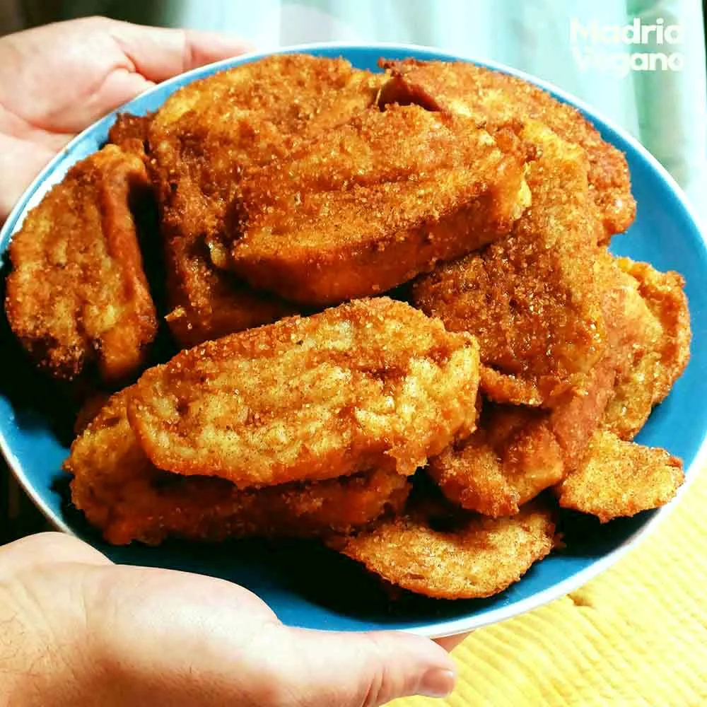 Receta de torrijas veganas (ligeras y sabrosas)
